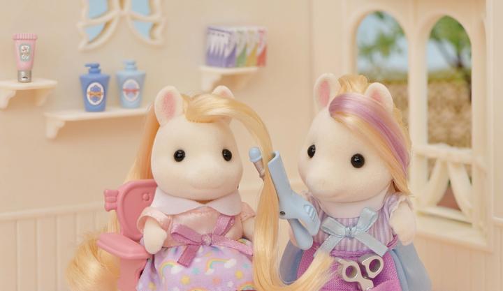 Image du produit Sylvanian Families Salon de coiffure Pony's Stylish Hair Salon