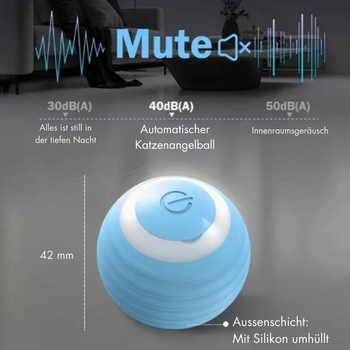 Produktbild Suba Elektrischer Katzenball mit LED Licht (Ballspielzeug Katze)