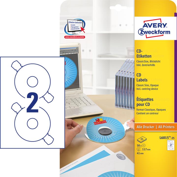 Produktbild Avery CD-Etiketten