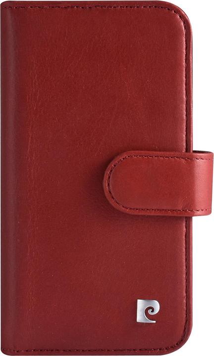 Produktbild Pierre Cardin Case iPhone 13 Mini - Echt Leder Book Case rot & 6 Kartenfächer (Apple iPhone 13 mini)