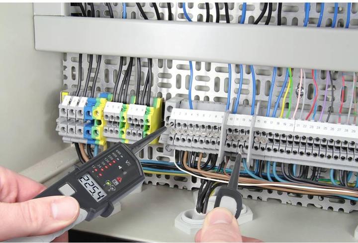 Image du produit Voltcraft VC-55 LCD Testeur de tension bipolaire calibré (ISO) CAT III 1000 V (CAT IV 600V, CAT III 1000V)