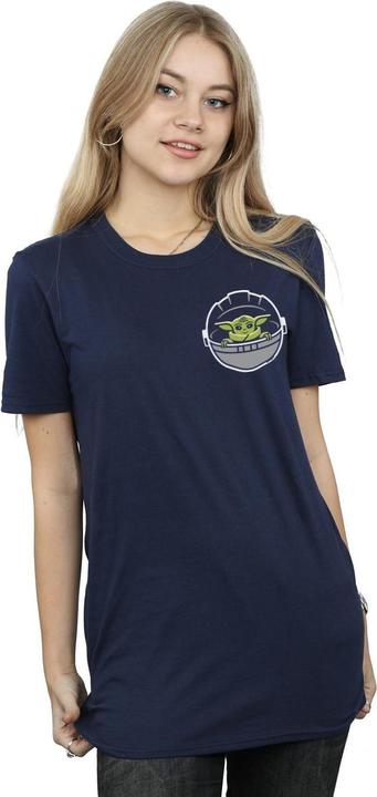 Produktbild Star Wars The Mandalorian The Child Drawn Breast Print TShirt (XL)