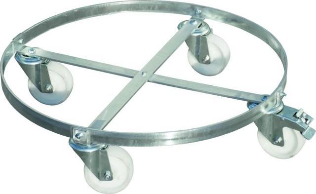 Immagine prodotto eurokraft pro Carrello per fusti, zincato, FRW-1, fusti con Ø massimo 600 mm, altezza di (300 kg)