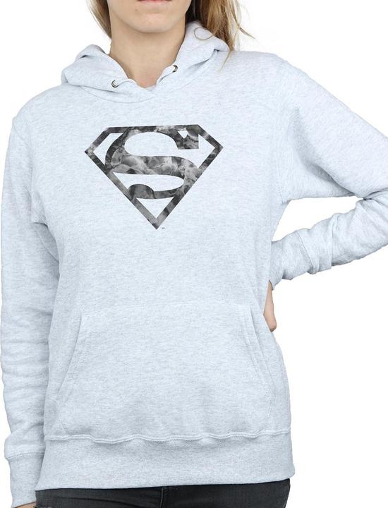 Actual product image Womens/Ladies Superman Marble Logo Hoodie (S)