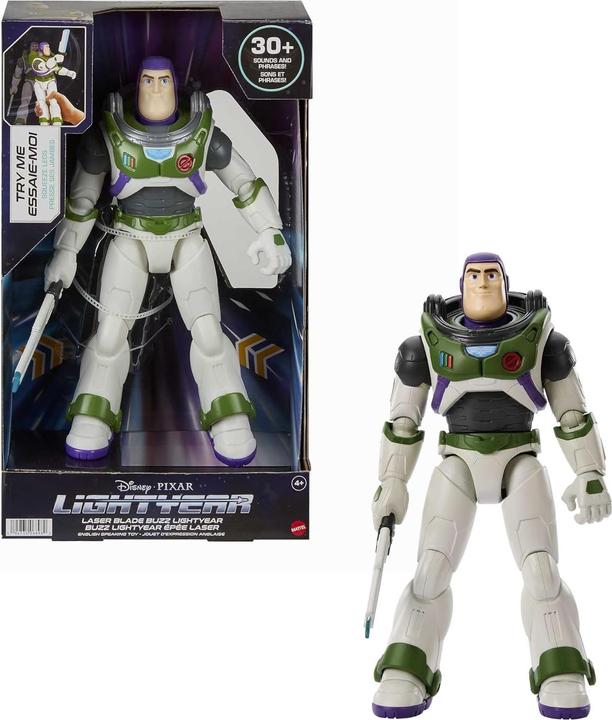 Immagine prodotto Mattel Disney, Pixar Lightyear robot articolato Buzz Lightyear con lama laser