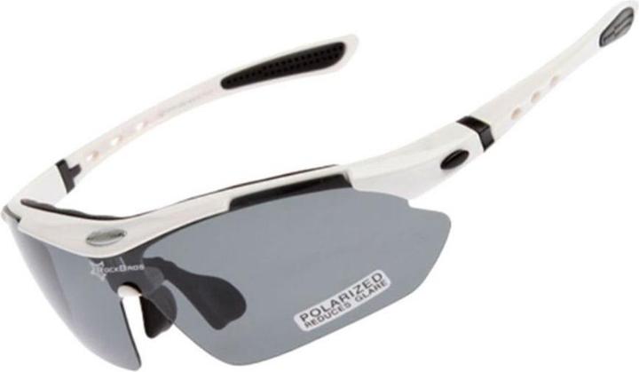 Produktbild Rockbros 10002 polarizing cycling glasses - white (Schwarz, Weiss)
