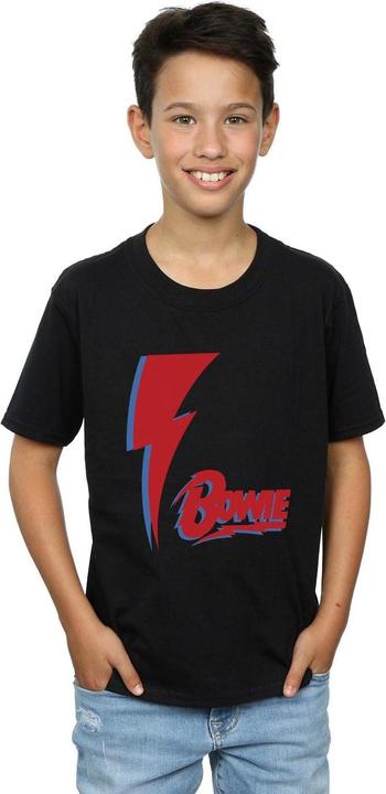 Immagine prodotto David Bowie Red Bolt Maglietta Ragazzi (140, 146)