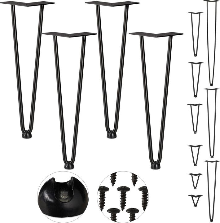 Actual product image Relaxdays Hairpin Legs, Set of 4