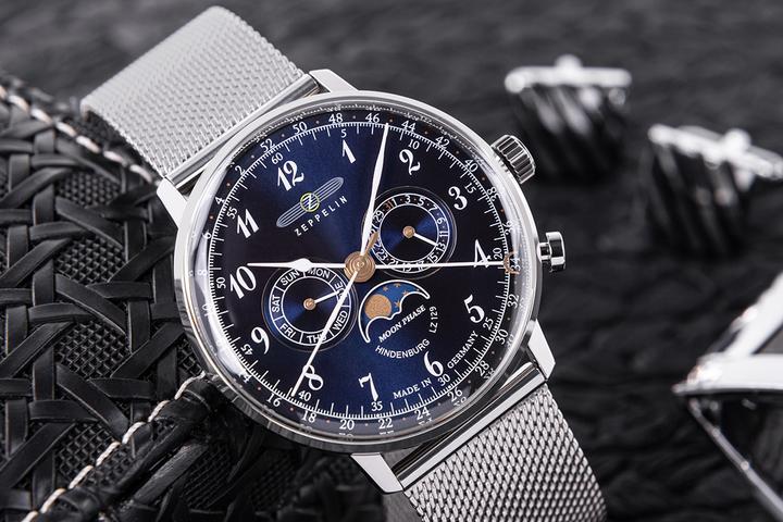 Produktbild Zeppelin LZ129 Hindenburg 7036M-3 Quarzblaue Uhr (259102) (Analoguhr, 40 mm)