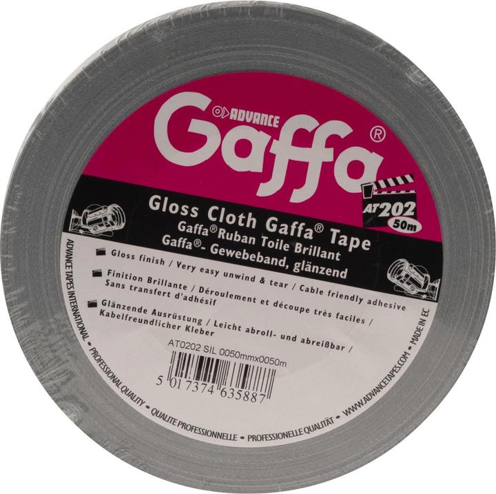 Actual product image Advance AT 202 Gaffa tape silver (50 mm)