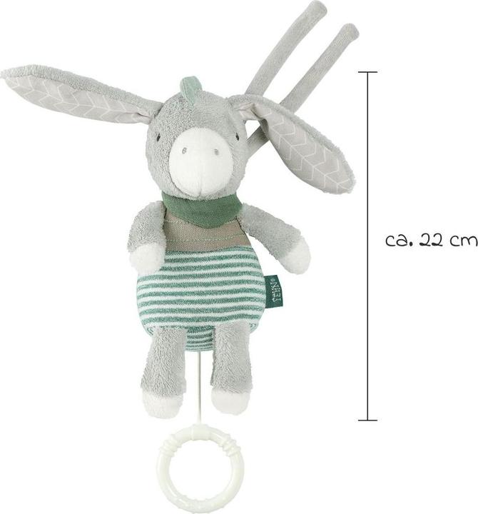 Actual product image Fehn Music box / lullaby 22 cm - Donkey