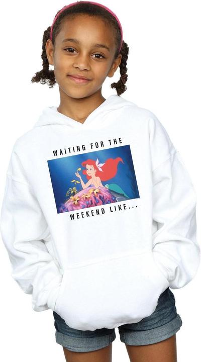 Actual product image Disney Princess Girls Ariel Waiting For The Weekend Hoodie (128)