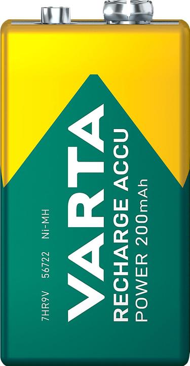 Actual product image Varta Recharge Accu Power (1 pcs., 9V Block, 200 mAh)