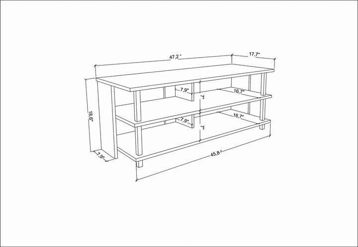 Actual product image Kalune Design Rodney (120 x 44.5 x 47.5 cm)