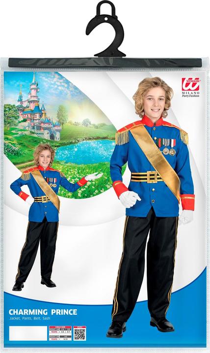 Image du produit Widmann PRINZ CHARMING (veste, pantalon, ceinture, écharpe), 128 cm / 5-7 Years (5, 6, 7)
