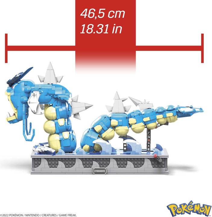 Actual product image Mega Construx Pokémon Motion Gyarados
