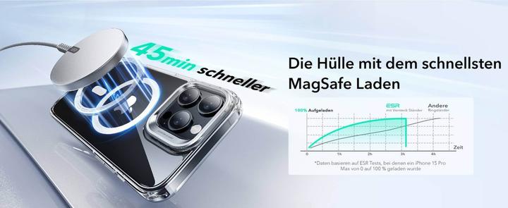 Immagine prodotto ESR Custodia HaloLock ibrida classica con supporto Stash (Apple iPhone 16 Pro Max)