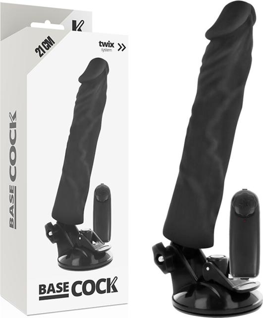 Image du produit Basecock Vibromasseur Réaliste Télécommande Noir 21cm