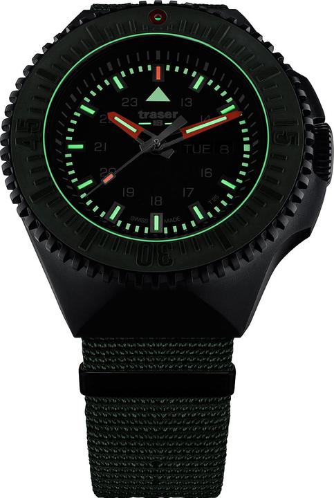 Actual product image Traser H3 109858 P69 Black Green 46mm 20ATM (46 mm)