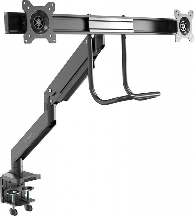 StarTech ARMSLMBARDUO Supporto per monitor (doppio monitor, regolazione in altezza sincronizzata, T (Tavolo, 32")