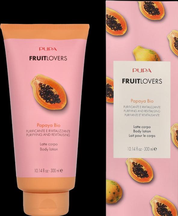 Actual product image Pupa Milano Fruit Lovers - Body Milk 002 - Papaya 300 ml (Body milk, 300 ml)