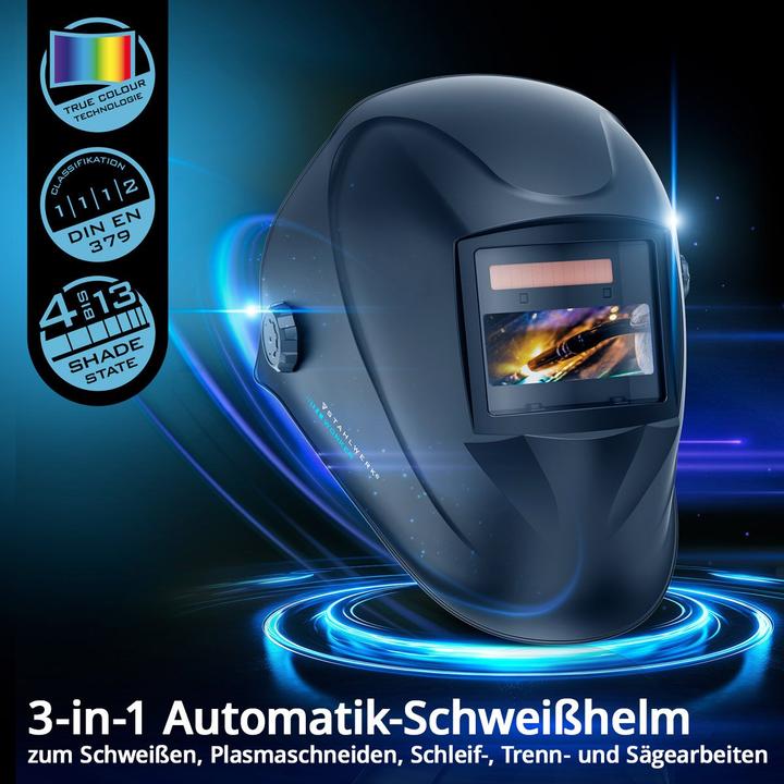 Produktbild Stahlwerk Schweisshelm WORKER 3-in-1 Automatik Schweisserhelm Schweissschild