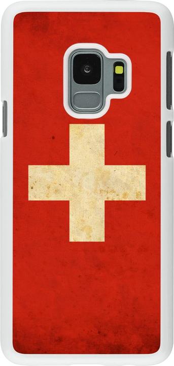 Actual product image PhoneLook Coque blanc Vintage Flag SWISS (Samsung Galaxy S9)