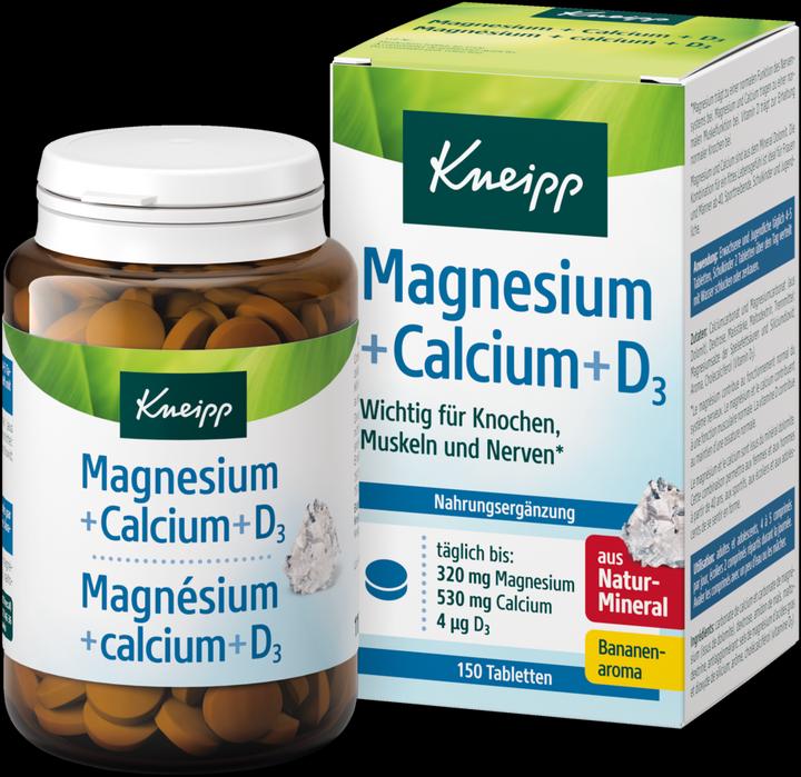 Kneipp Natürliches Magnesium + Calcium & Vitamin D3 (150 Stück, Tabletten)