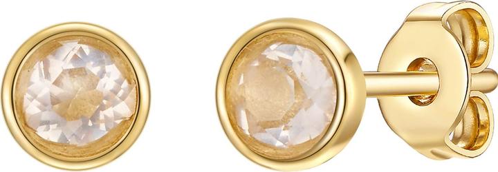 Image du produit Glanzstücke München Femmes argent sterling cristal de roche or jaune - 28689 (Argent Sterling)
