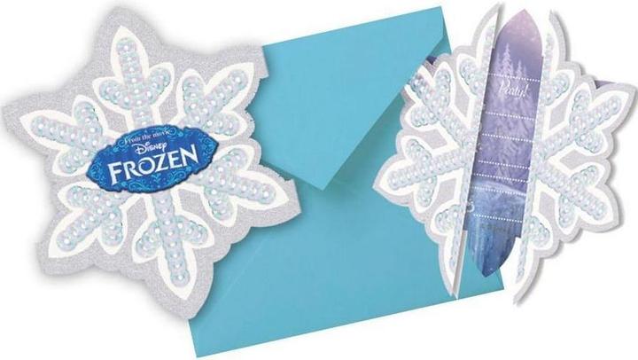 Actual product image Disney Frozen Snowflake Invitations (Pack of 6)