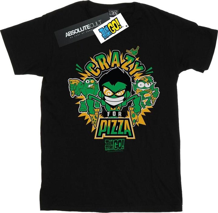 Immagine prodotto Teen Titans Go Crazy For Pizza Maglietta Ragazzi (152, 158)