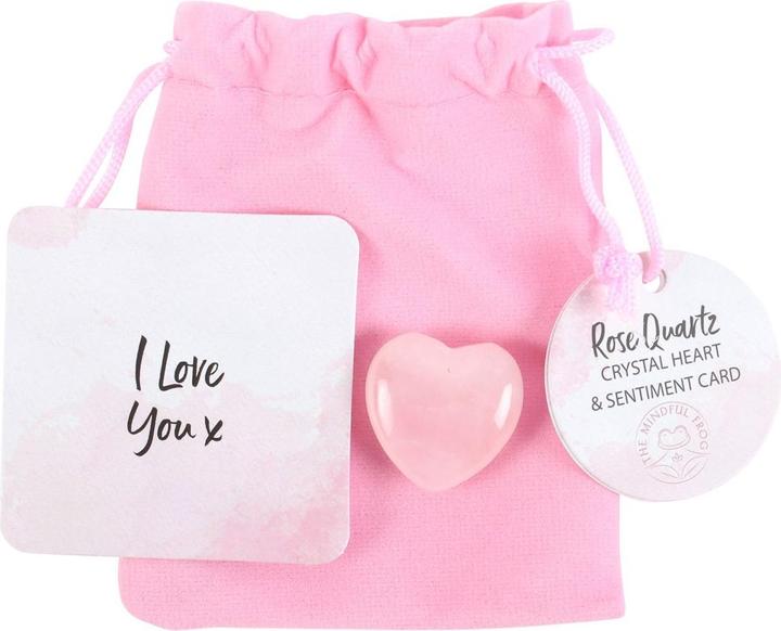 Immagine prodotto Something Different I Love You Quarzo Rosa Cuore Cristallo