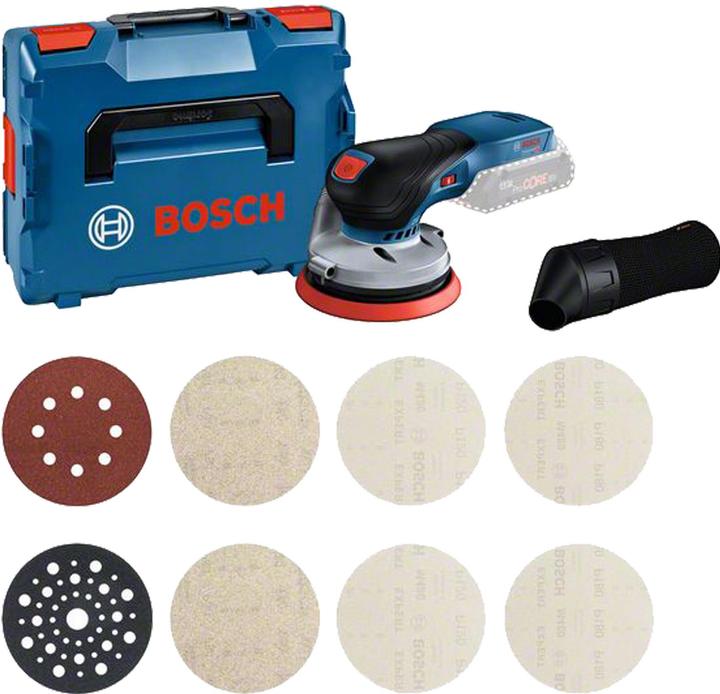 Productafbeelding Bosch Professional Combi-set GEX 18V-125 + M480 (Excentrische schuurmachine)