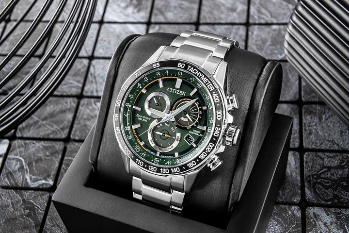 Actual product image Citizen CB5914-89X (Chronograph, Radio-controlled clock, Sports watch, 43 mm)