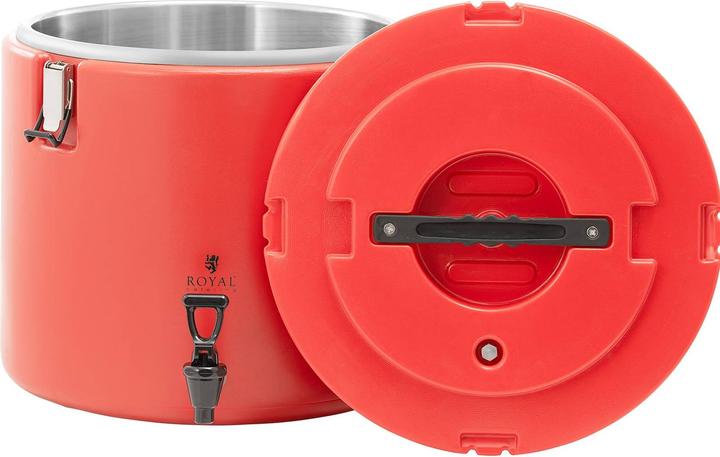 Produktbild Royal Catering Thermobehälter Edelstahl Thermobox Warmhaltebehälter Speisen Ablasshahn 30 L (30 l)