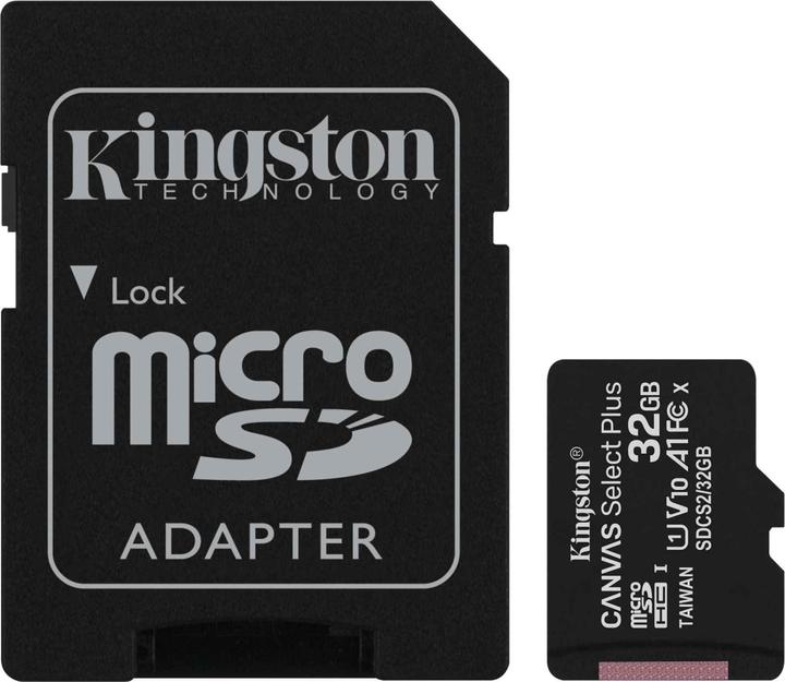 Kingston Canvas Select Plus (32 GB, microSDHC, U1, UHS-I)