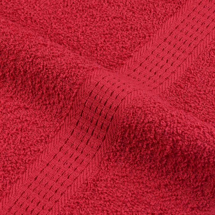 Produktbild VidaXL Handtücher 10 Stk. Rot 100x200 cm 360 g/m² 100% Baumwolle Strandtuch (100 x 200 cm)