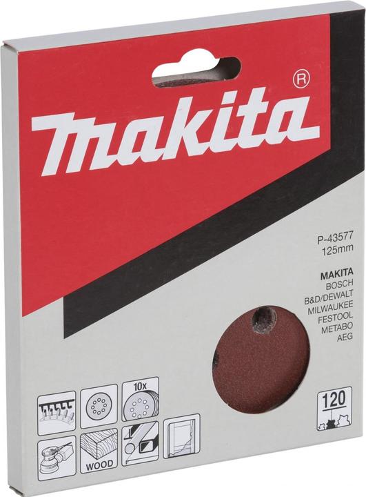 Immagine prodotto Makita Carta abrasiva eccentrica con velcro (120)