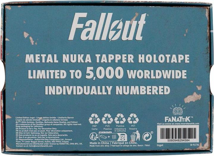Actual product image Fanattik Fallout Replica Nuka Tapper Holotape