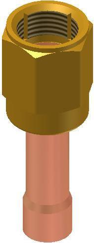 Image du produit Danfoss FSA 44 adaptateur - 1/2", Flare, 1/2", Lodde