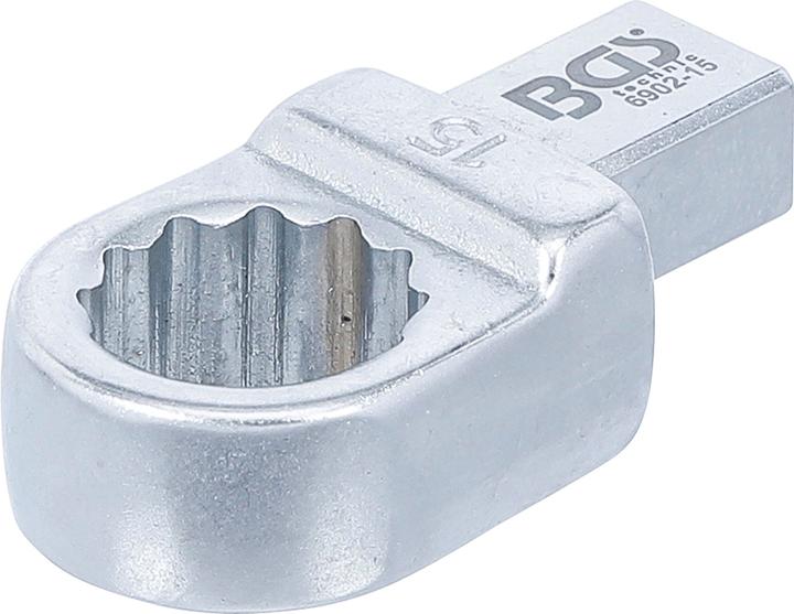Produktbild BGS Einsteck-Ringschlüssel 15 mm Aufnahme 9 x 12 mm (15 mm)