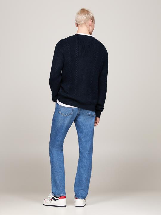 Produktbild Tommy Hilfiger Slim Fit Trui Gebreid - Donkerblauw - Maat L (L)