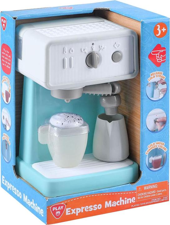 Actual product image Play Espresso machine white blue, 3 pcs.