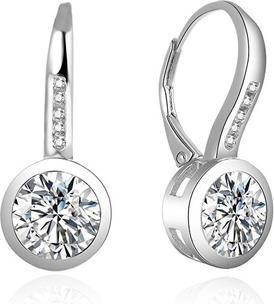 Produktbild Beneto Silver earrings with zircons AGUC1837 (L)