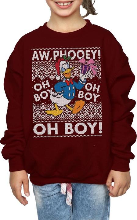Immagine prodotto Disney Donald Duck Christmas Fair Isle Felpa Ragazze (140, 146)
