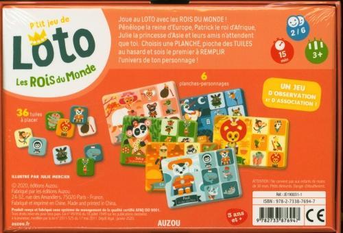 Actual product image Auzou France Les rois du monde : p'tit jeu de loto (French)