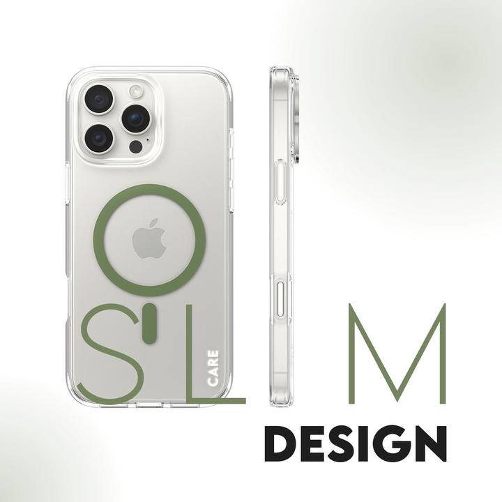 Produktbild PanzerGlass CARE by ® Flagship Case Transparent Urban Combat m. Grün MagSafe iPhone '24 6.9" Pro (Apple iPhone 16 Pro Max)