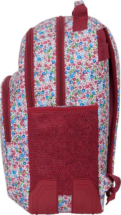 Actual product image Nait Nait School backpack Flowers Burgundy red 32 x 42 x 15 cm