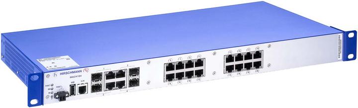 Produktbild Hirschmann Gigabit Ethernet Switch ohne red. Netzteil MACH1 - 1.000 Mbps - TCP/IP (4 Ports)