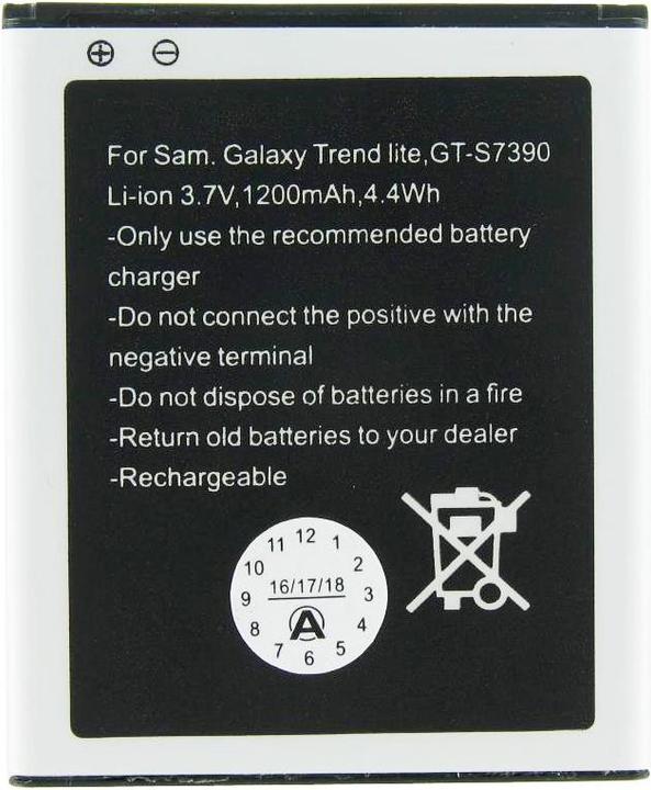 Immagine prodotto Samsung Batteria Galaxy Trend Lite GT-S7390 (Accumulatore di carica elettrica, Galaxy Trend Lite)